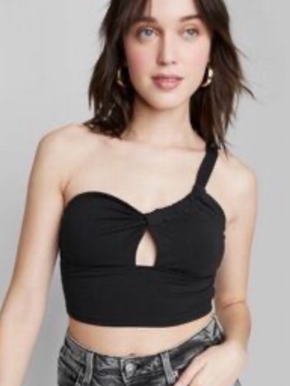 5/$25 Wild Fable One-Shoulder Crop Top